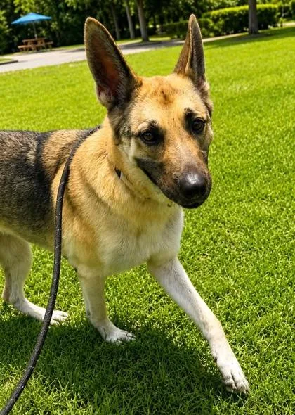 An adult medium-sized female German Shepherd Dog dog named Remi for adoption in Palm Coast, FL