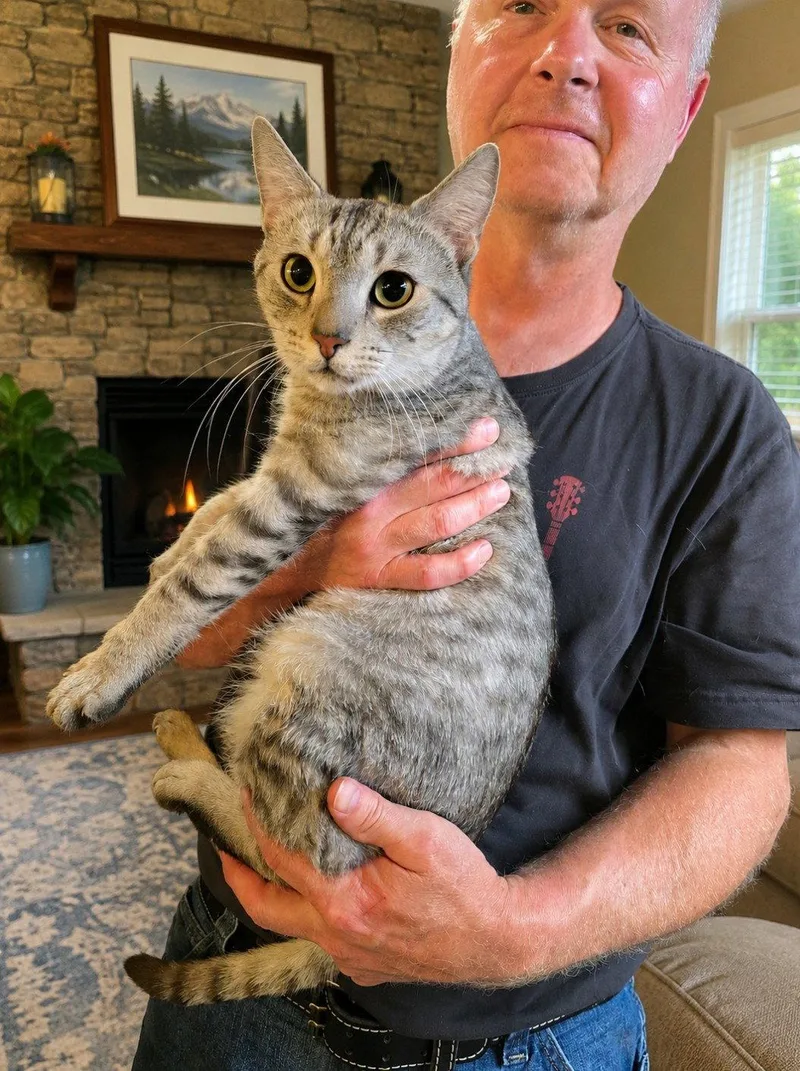 A young medium-sized male Domestic Short Hair cat named Angel for adoption in Nashville, TN