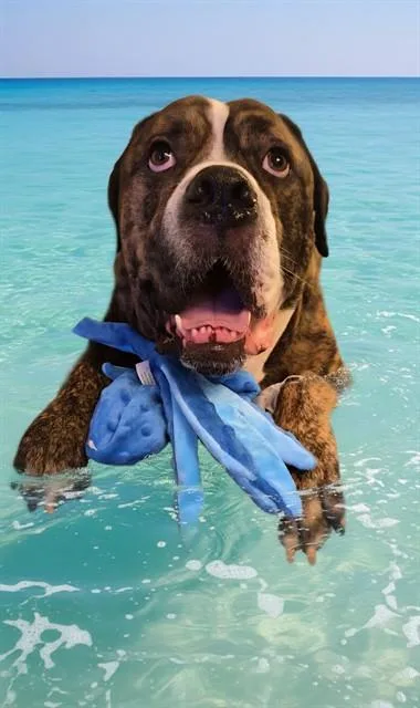 A young large-sized male Bullmastiff dog named Colossus for adoption in Fort Lauderdale, FL