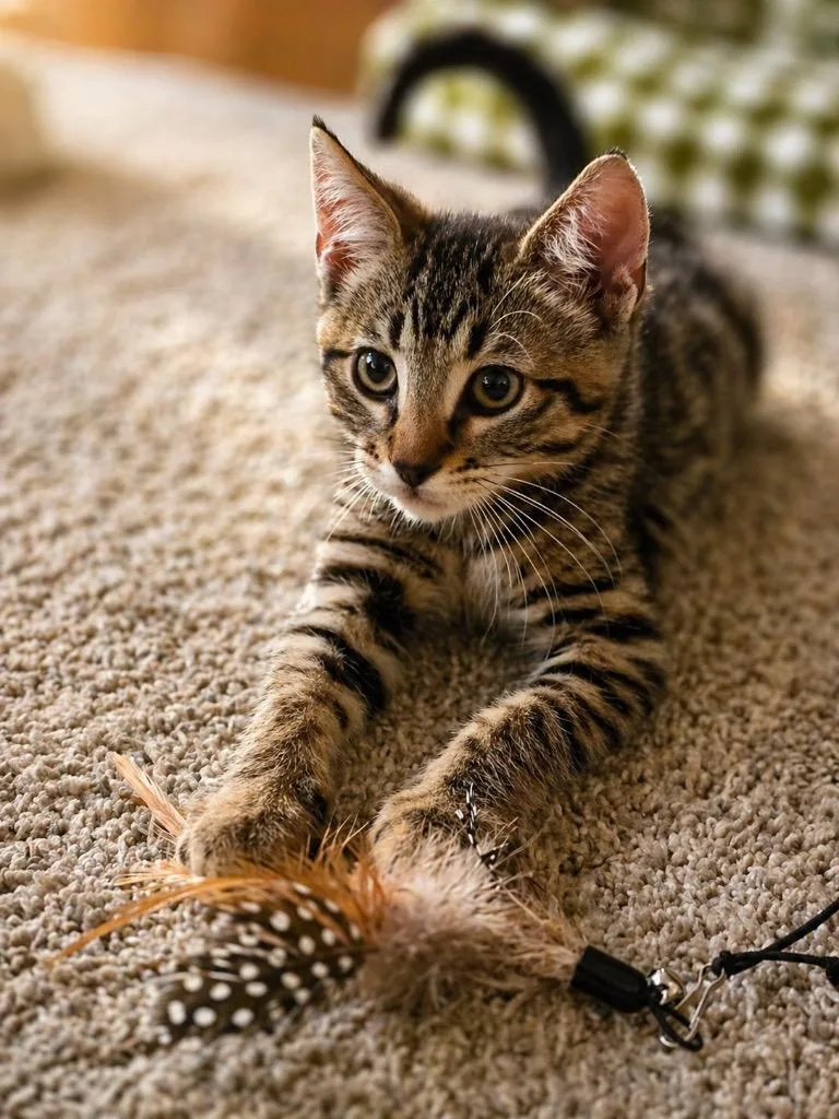 A baby small-sized male Domestic Short Hair cat named Skippy for adoption in Brookings, OR