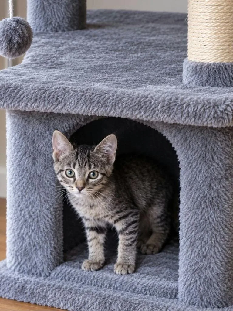 A baby small-sized female Domestic Short Hair cat named Bitsy for adoption in Gorham, ME