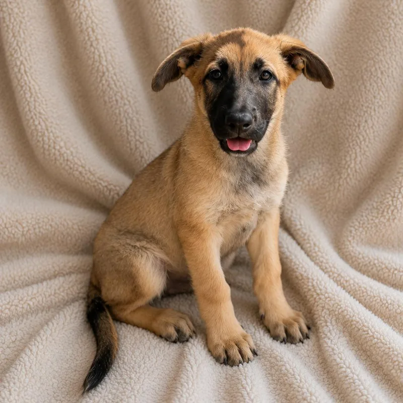 A baby small-sized female Black German Shepherd Dog dog named Arizona for adoption in Lathrop, CA