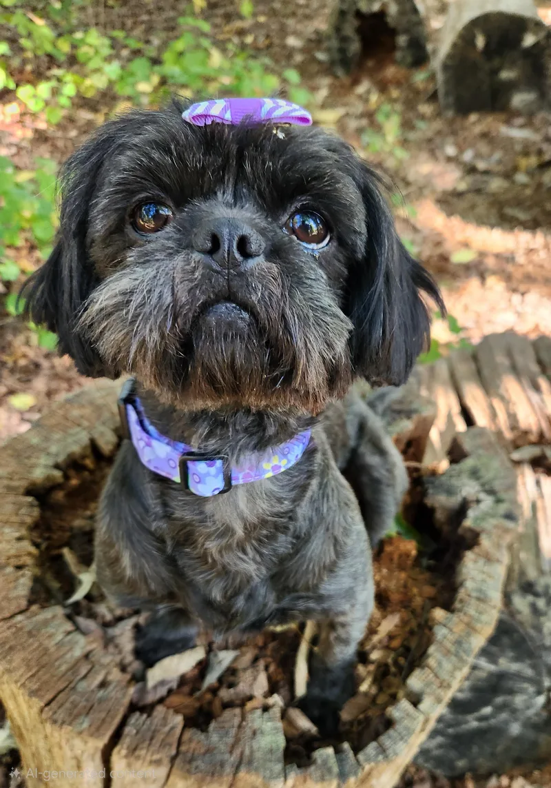 A young small-sized female Shih Tzu dog named Olivia for adoption in Pelzer, SC