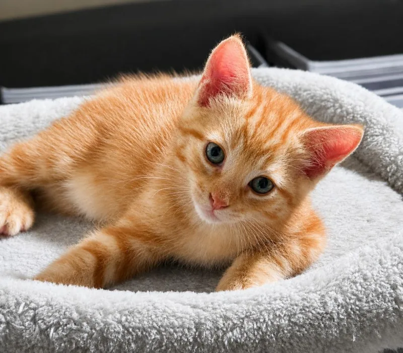 A baby small-sized male Domestic Short Hair cat named Loki for adoption in Sebastian, FL