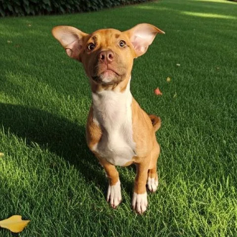 A baby small-sized female Pit Bull Terrier dog named Trixy for adoption in Clinton Township, MI