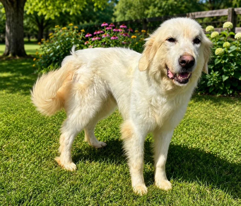 An adult medium-sized female Great Pyrenees dog named Gypsy for adoption in Bandera, TX