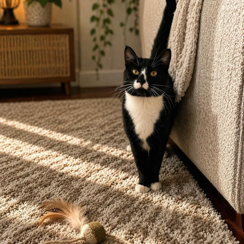 A young medium-sized female Black & White / Tuxedo Domestic Short Hair cat named Maddie for adoption in Orange, CA