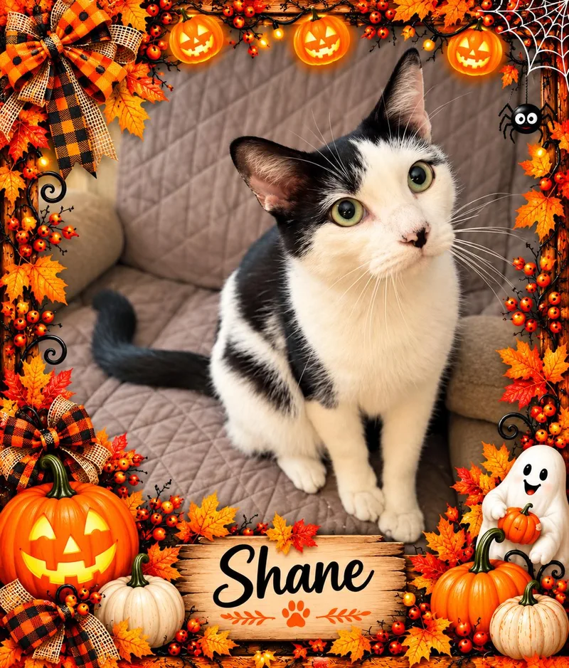 An adult medium-sized male Black & White / Tuxedo Turkish Van cat named Shane yr oldOwner died for adoption in Taylor Mill, KY