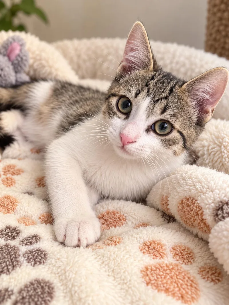 A baby small-sized female Domestic Short Hair cat named Savannah for adoption in Rio Linda, CA