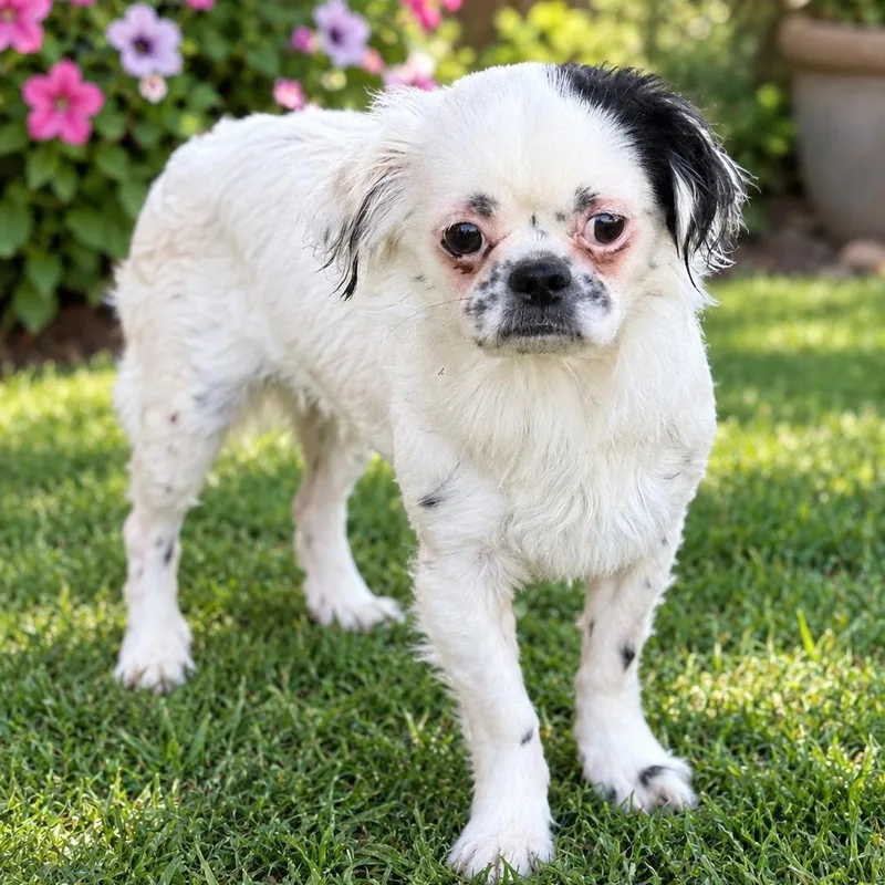 An adult small-sized female Black Japanese Chin dog named Chyna for adoption in Anderson, SC