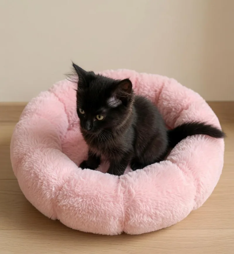 A baby small-sized female Domestic Medium Hair cat named Stella for adoption in Randolph, AL