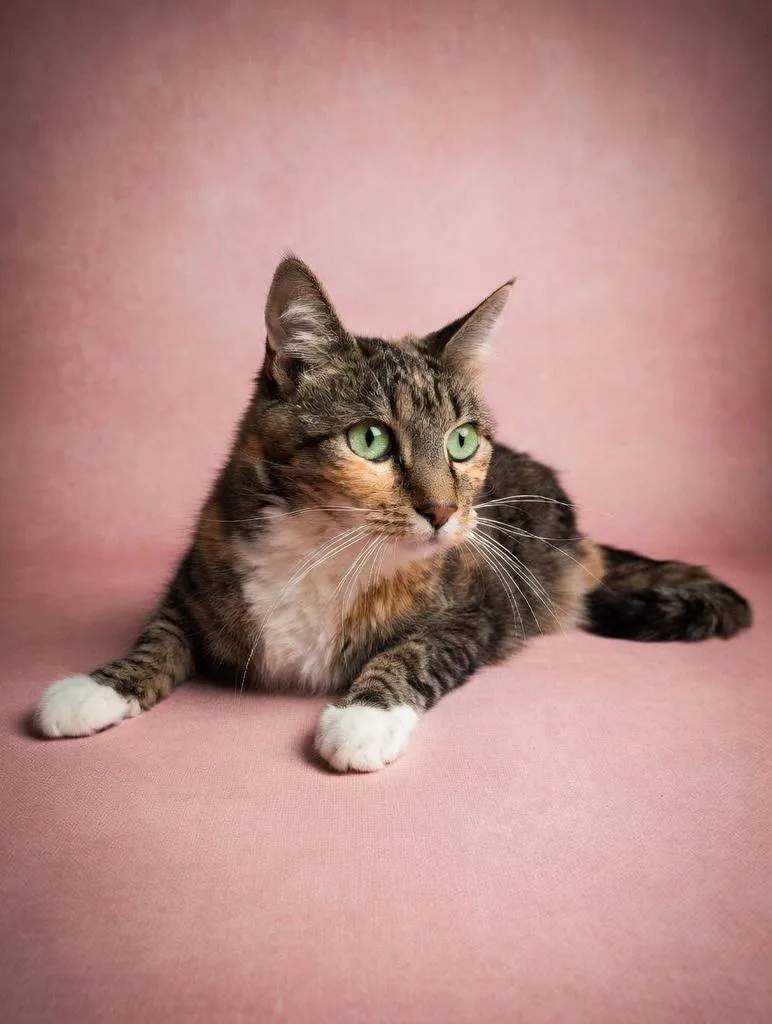 A senior medium-sized female Domestic Short Hair cat named Lilly for adoption in Florence, SC
