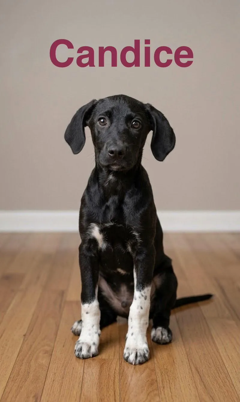 A baby large-sized female Labrador Retriever dog named Candice for adoption in Topeka, KS