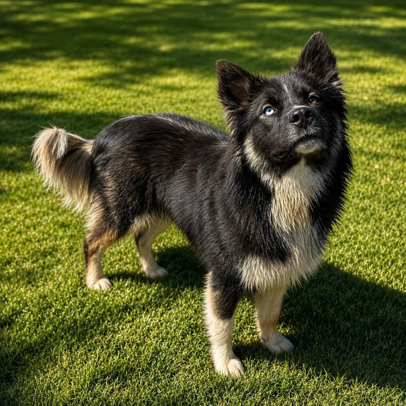 A young large-sized male Tricolor (Brown, Black, & White) Husky dog named Ezra for adoption in Lathrop, CA
