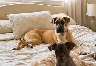 An adult large-sized female Yellow / Tan / Blond / Fawn Great Dane dog named Sapphire for adoption in Eutawville, SC