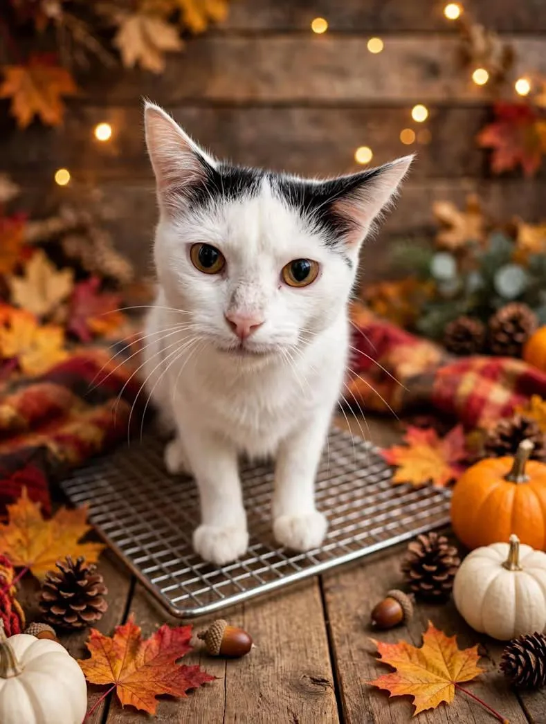 A young medium-sized female White Domestic Short Hair cat named Sabrina for adoption in Greensboro, NC
