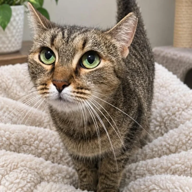 An adult medium-sized female Brown / Chocolate Domestic Short Hair cat named Sandy for adoption in Boston, MA