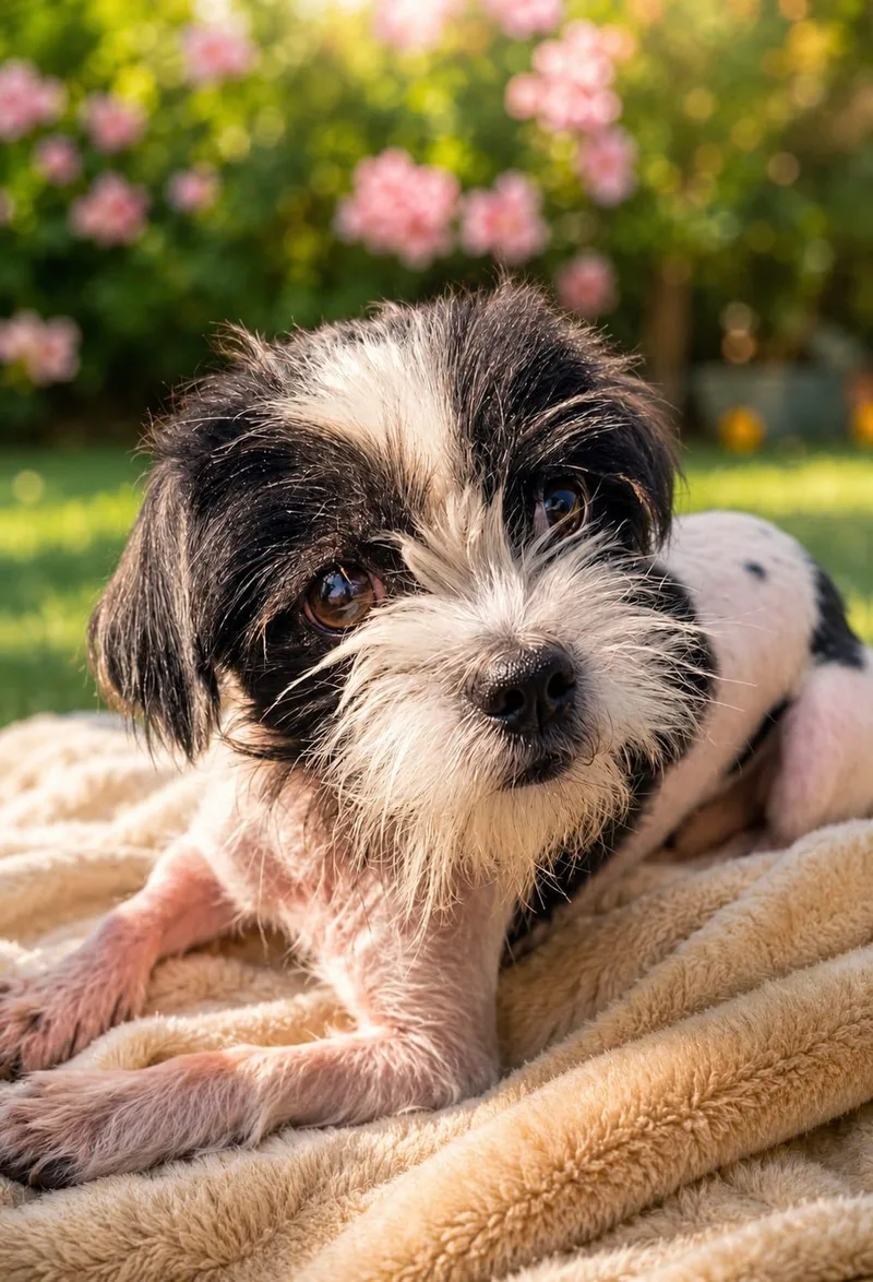 A young small-sized female White / Cream Shih Tzu dog named Ruby for adoption in New York, NY