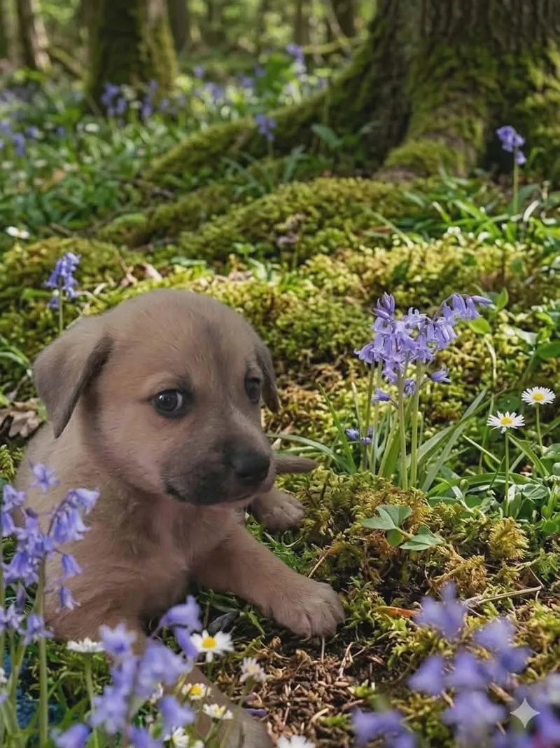 A baby medium-sized female Yellow / Tan / Blond / Fawn Shepherd dog named Poppy for adoption in Seguin, TX
