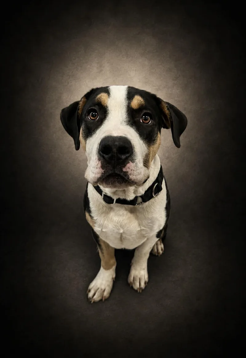 A young medium-sized male Pit Bull Terrier dog named Sweet Baby Ray for adoption in Shelbyville, KY