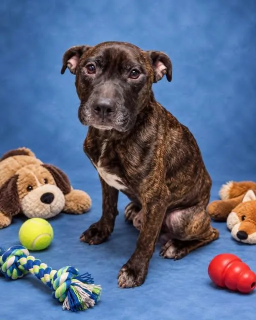 A young medium-sized male Pit Bull Terrier dog named Charles for adoption in Shillington, PA