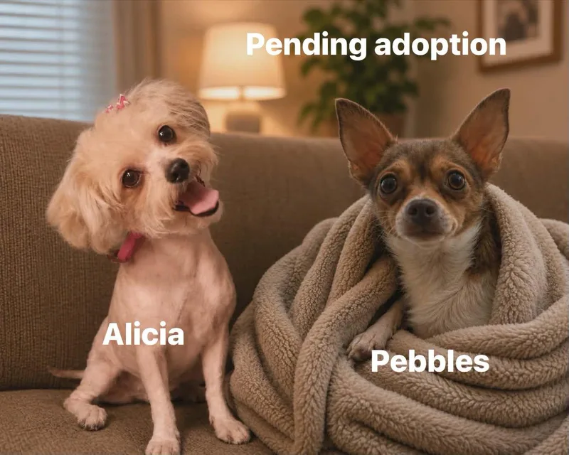 An adult small-sized female Chihuahua dog named Alicia and Pebbles for adoption in Winter haven, FL