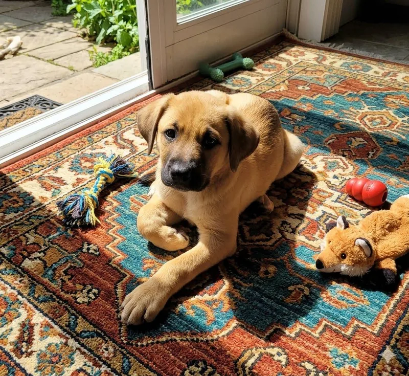 A baby medium-sized male Shepherd dog named Cadiz for adoption in Lacey, WA