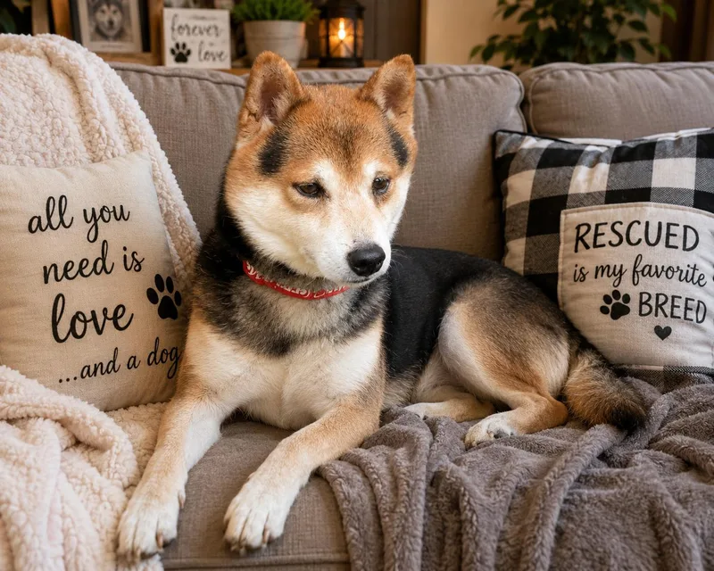A senior medium-sized male Tricolor (Brown, Black, & White) Shiba Inu dog named Mr. Sheldon for adoption in Luttrell, TN