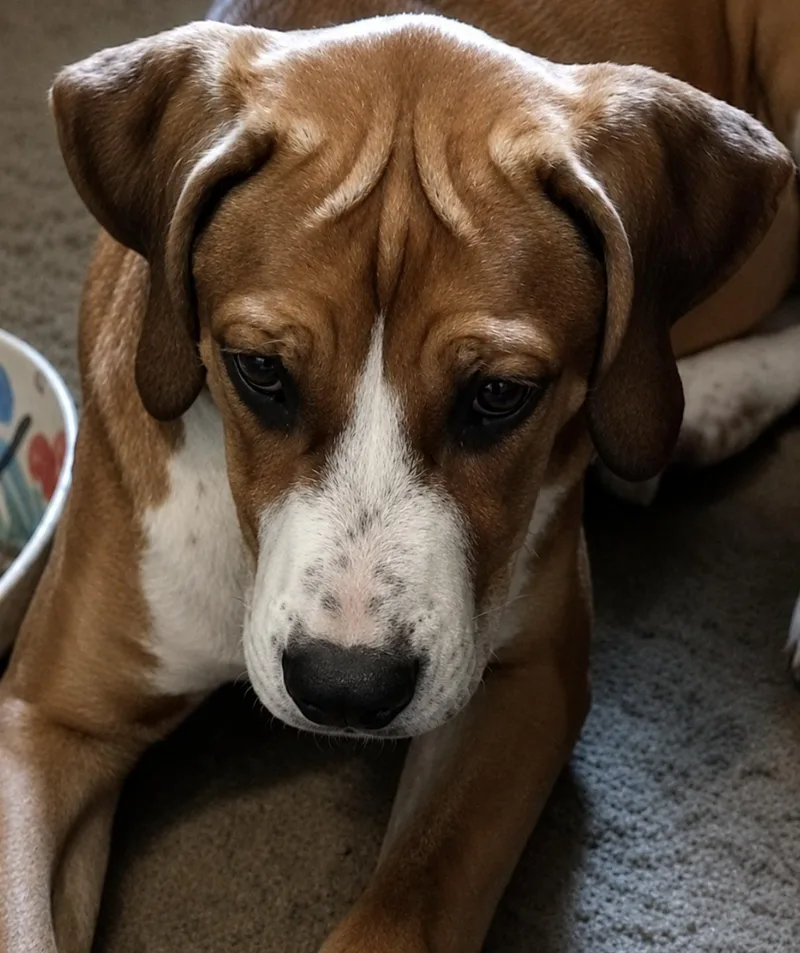 A baby small-sized female Treeing Walker Coonhound dog named Blush for adoption in TULSA, OK