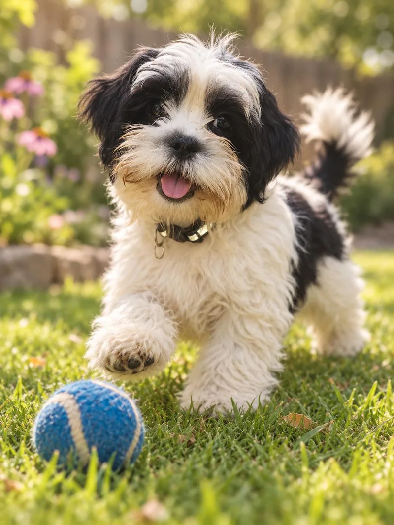 A young small-sized male Shih Tzu dog named Rocky for adoption in Union Grove, WI