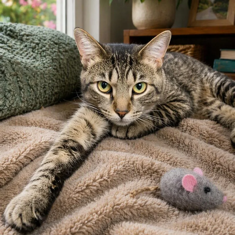 An adult medium-sized male Tabby (Gray / Blue / Silver) American Shorthair cat named Asiago for adoption in New York, NY