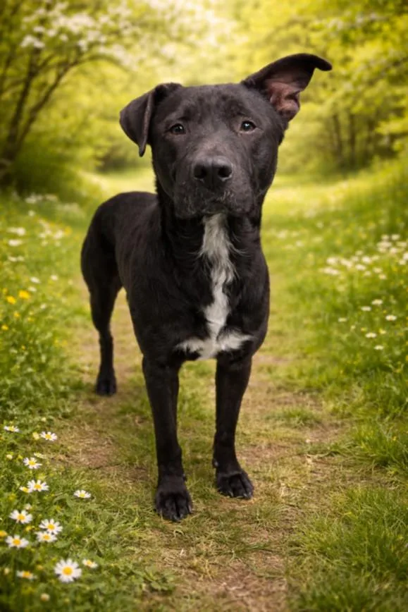 An adult large-sized male Labrador Retriever dog named Axel for adoption in Clinton Township, MI