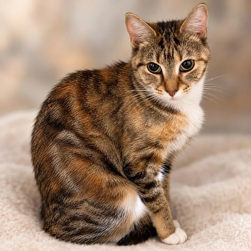 An adult medium-sized female Torbie Domestic Short Hair cat named Debbie for adoption in Huntsville, AL