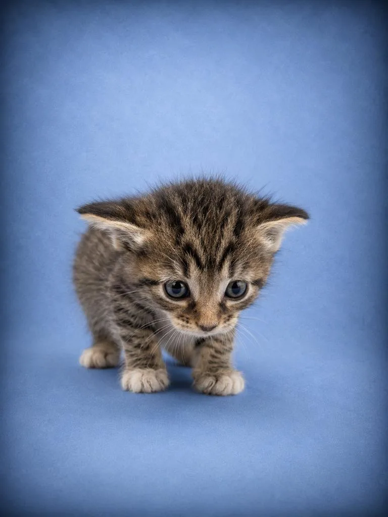 A baby medium-sized male Domestic Short Hair cat named Jester for adoption in Florence, SC