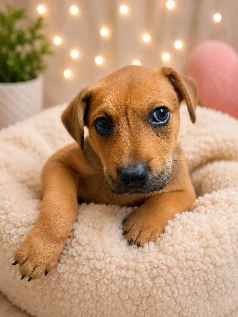 A baby medium-sized female Australian Cattle Dog / Blue Heeler dog named Mantis for adoption in Fayetteville, TN