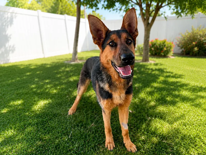 A young large-sized female Bicolor German Shepherd Dog dog named Kiwi for adoption in Newport Beach, CA