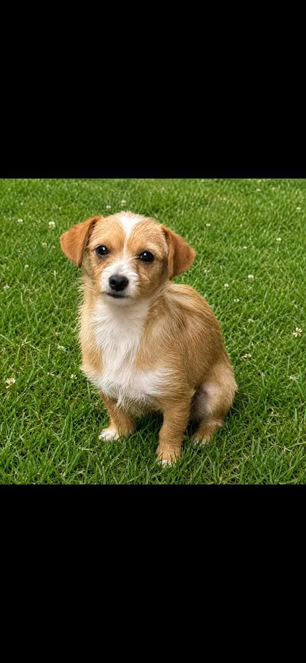 A young small-sized female Rat Terrier dog named Link for adoption in Campbellsville, KY