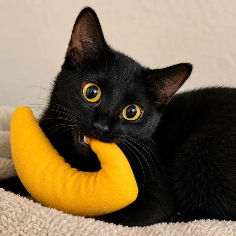 A young medium-sized female Black American Shorthair cat named Astra for adoption in New York, NY