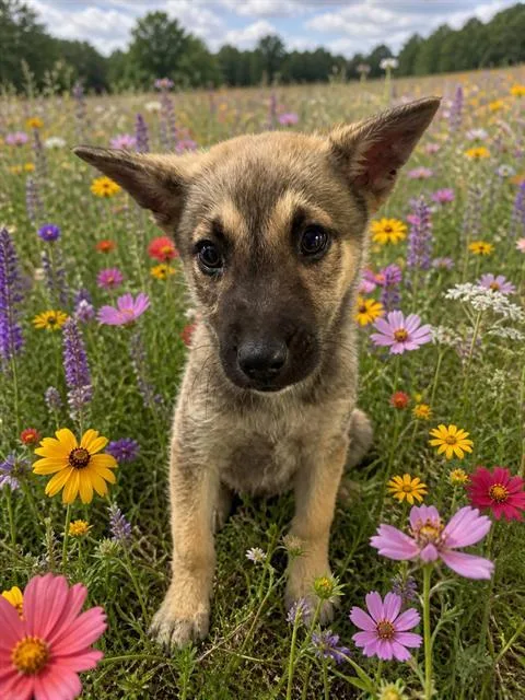 A baby small-sized male Akita dog named Benji for adoption in Globe, AZ