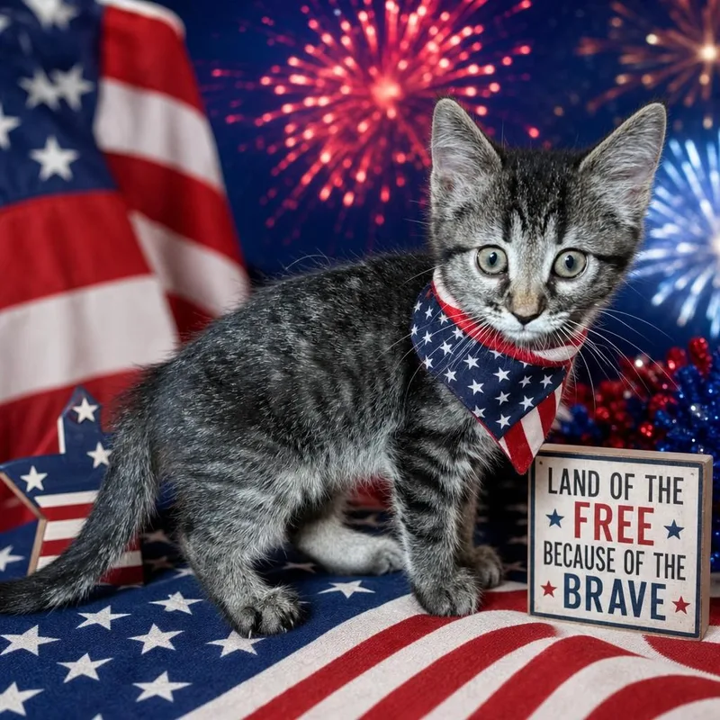 A baby medium-sized female Tabby (Gray / Blue / Silver) Domestic Short Hair cat named Willow for adoption in Salt Lake City, UT