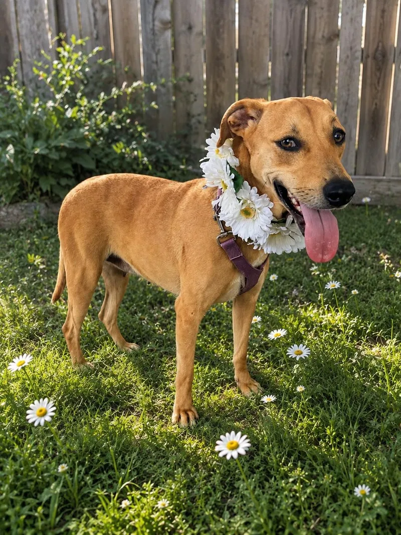 An adult medium-sized female Labrador Retriever dog named Clarabella for adoption in Houston, TX