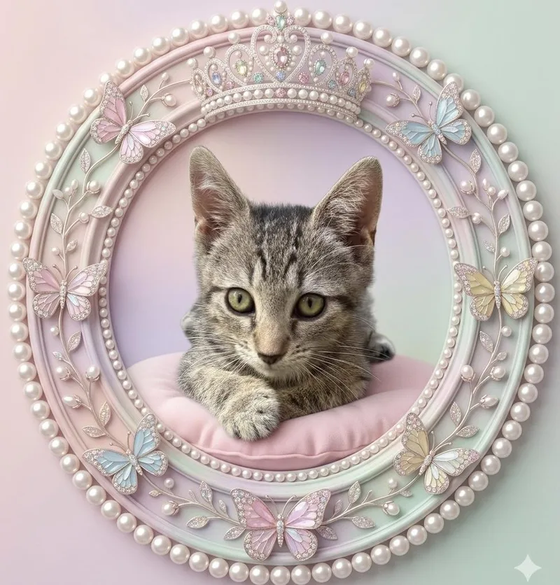A baby small-sized female Tabby (Gray / Blue / Silver) Domestic Short Hair cat named Cindy for adoption in Los Angeles, CA