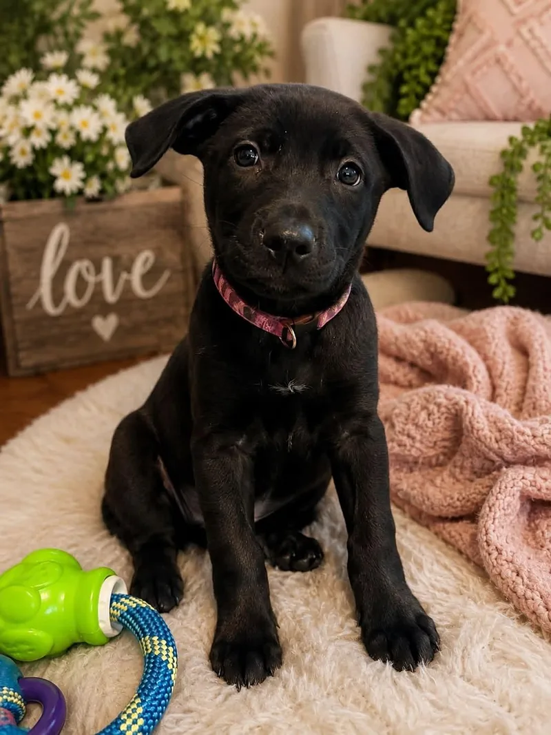 A baby small-sized female Belgian Shepherd / Malinois dog named Daisy for adoption in Oklahoma City, OK