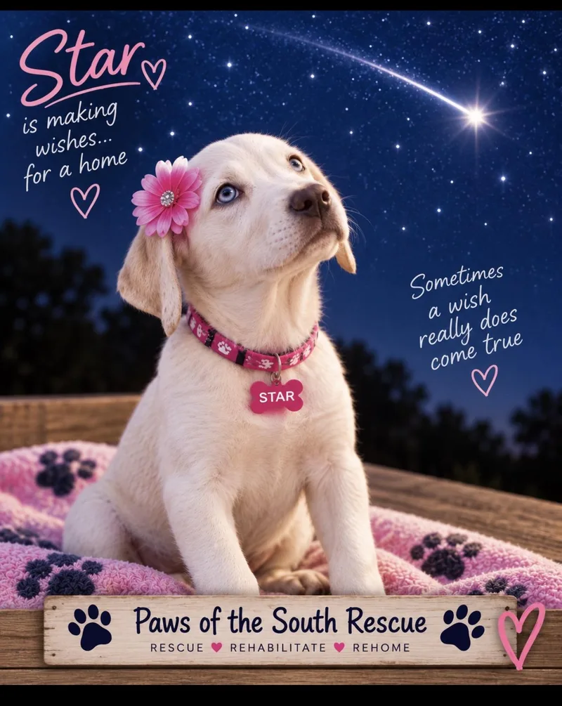 A young medium-sized female Apricot / Beige Catahoula Leopard Dog dog named Star for adoption in CUMMING, GA