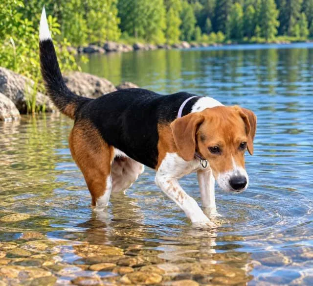 A young small-sized female Beagle dog named Brittany for adoption in Franklin, TN