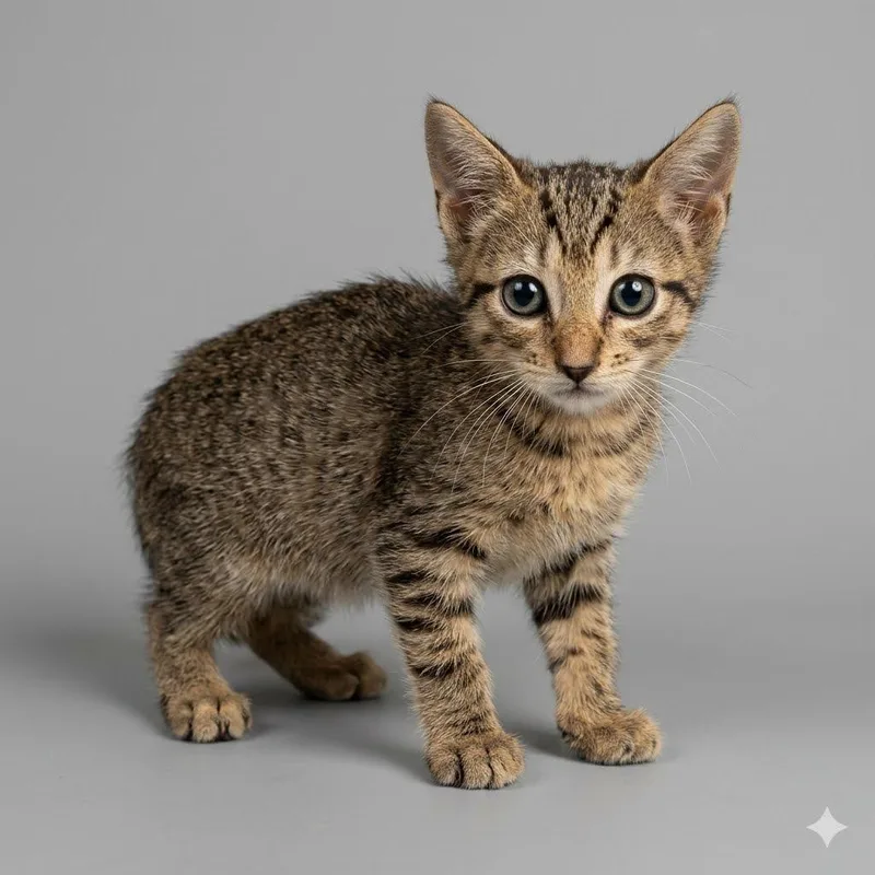 A baby small-sized female Brown / Chocolate Domestic Short Hair cat named Twix for adoption in Bastrop, TX