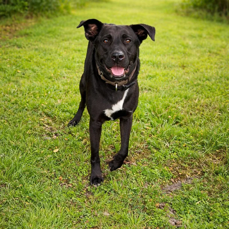 An adult large-sized male Black Labrador Retriever dog named Cato D for adoption in Corsicana, TX