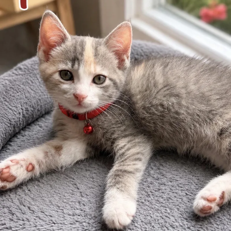 A baby small-sized female Calico Domestic Short Hair cat named Phoebe for adoption in Inman, SC