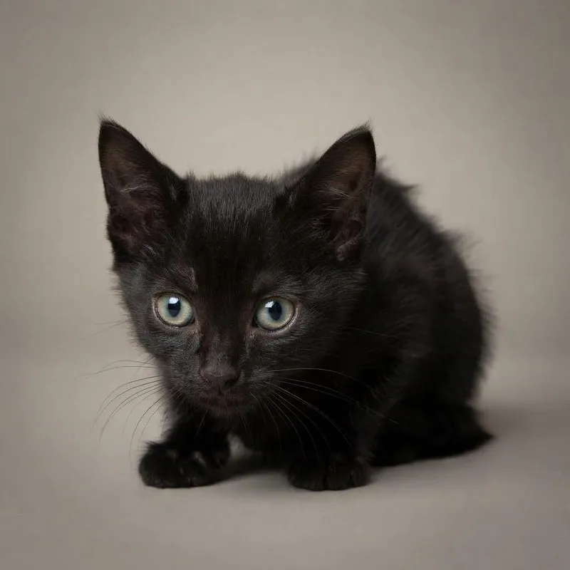 A baby medium-sized female Domestic Short Hair cat named Jelly for adoption in Gautier, MS