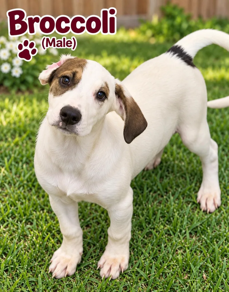 A young medium-sized male Hound dog named Broccoli for adoption in Nashville, TN